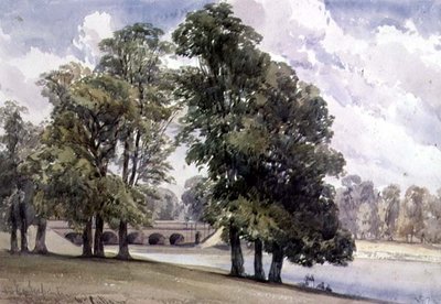 Ansicht auf die Serpentine, Hyde Park von William Callow